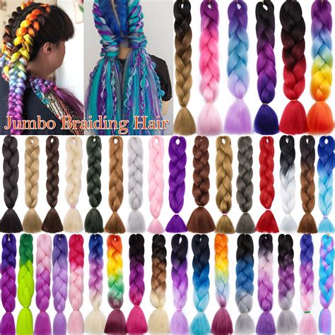 Buy SEGO Ombre Jumbo Braiding Hair Extensions Colored Hair Weave Synthetic Crochet Twist box ...