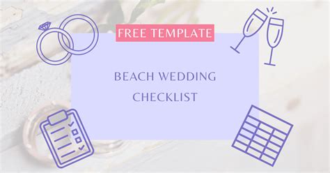 Beach Wedding Checklist 2025 (FREE Template)