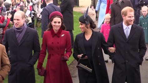 The royals attend church in Sandringham for Christmas 2019 - YouTube