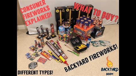 Backyard Firework Types Explained! Home Consumer Fireworks, which to buy? Beginners, start here ...