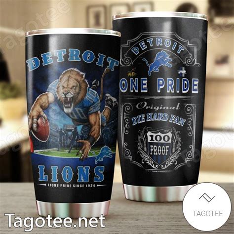 Detroit Lions One Pride Die Hard Fan Tumbler - Tagotee