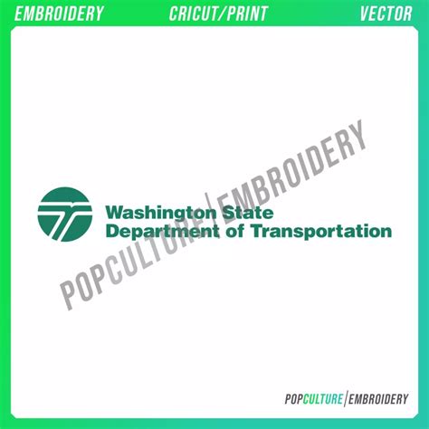 WSDOT - Official Logo for Embroidery & Vector • Pop Culture Embroidery • 100k+ Embroidery ...