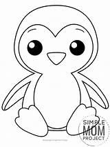 Free Printable Penguin Coloring Page  coloring Pages Cute sketch template