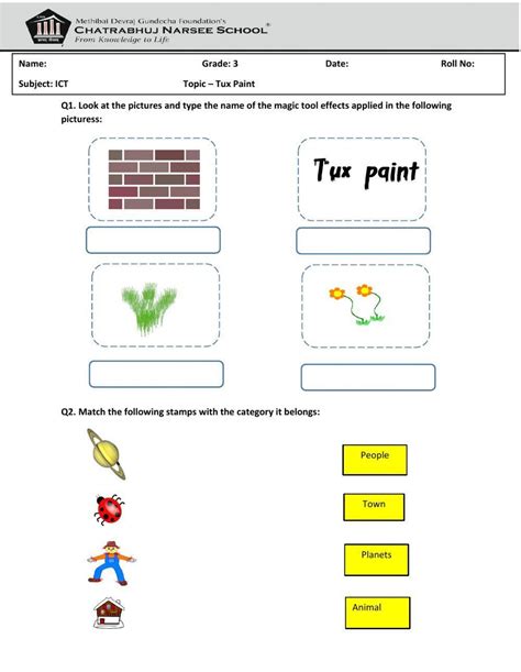 Tux Paint worksheet | Live Worksheets