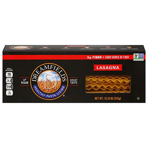 Dreamfields Lasagna Pasta 13.25 oz Box | Pasta & Noodles | Elmer's ...