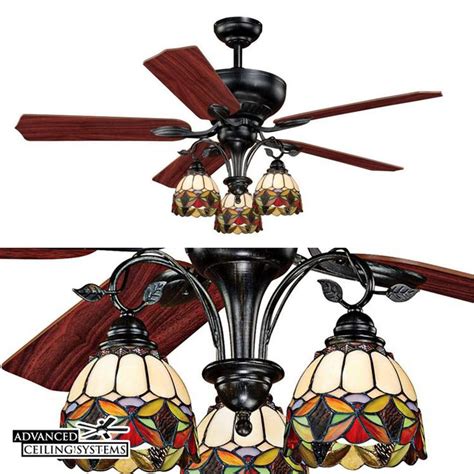 These Stained Class Ceiling Fans Will Add Color And Style to Any Home — Advanced Ceiling Systems ...