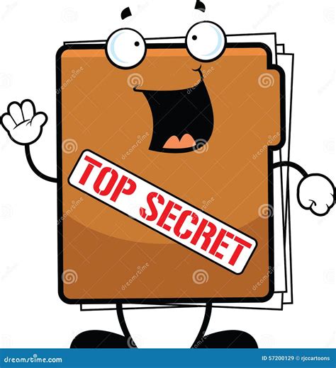 Top Secret Folder Icon, Cartoon Style Vector Illustration | CartoonDealer.com #88760386