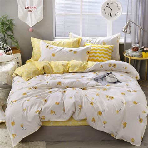 20+ Yellow Floral Comforter Set – The Urban Decor