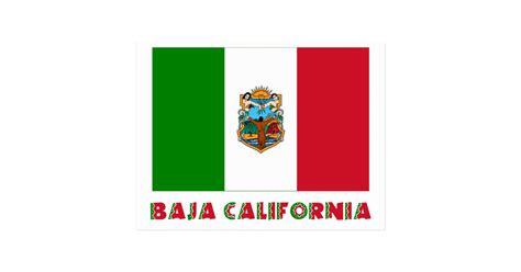 Baja California Unofficial Flag Postcard | Zazzle