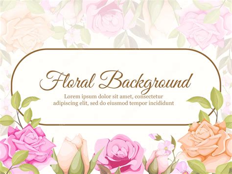 Premium Vector | Wedding Banner Background Floral Concept Template