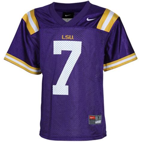 Nike LSU Tigers #7 Preschool Replica Football Jersey - Purple ...