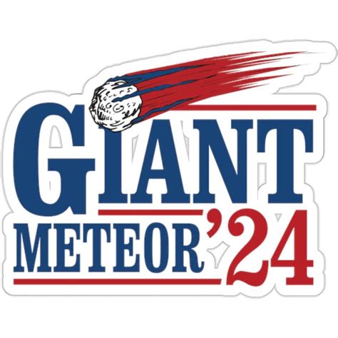 3 GIANT METEOR 2024 STICKER - Etsy