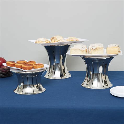 Vollrath 46015 Polished Stainless Steel 5" Hourglass Buffet Riser