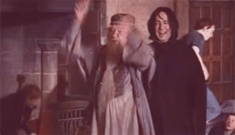 Dumbledore Snape Partying Dancing GIF – Dumbledore Snape Partying ...