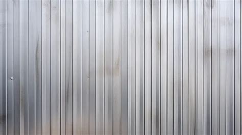 Background With Galvanized Steel Plate Fence Wall Featuring A Corrugated Metal Texture ...