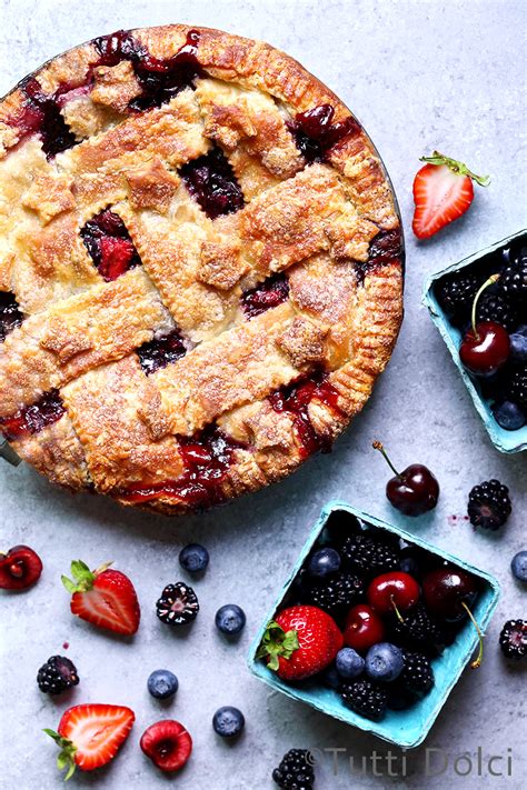 cherry berry pie | Tutti Dolci