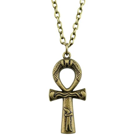 Ankh Cross Necklace Vintage Ankh Cross Long Necklace Ankh Cross Pendant ...