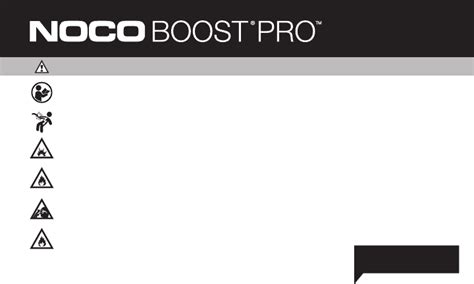 User manual NOCO Genius Boost Pro GB150 (English - 274 pages)