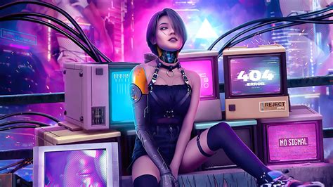 Cyberpunk 2077 Cyborg Girl Wallpapers - Wallpaper Cave