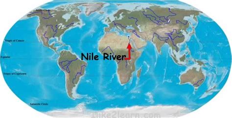 Nile River World Map