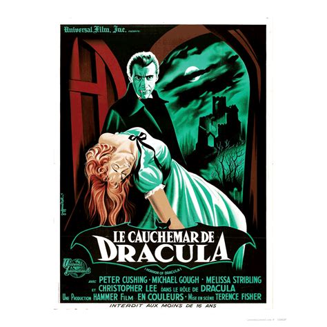 Horror of Dracula Poster - Retro Movie Posters Art Print | Horror, Hammer horror films, Dracula