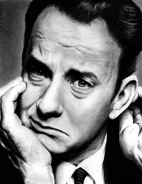 Tom Hanks Drawing by Rick Fortson - Fine Art America