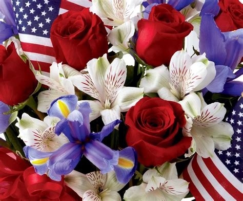 Close-up: the American Freedom Bouquet