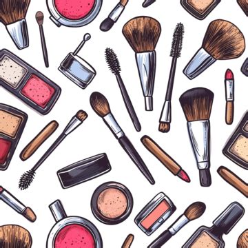 Makeup Cosmetology Procedure Seamless Pattern, Makeup, Cosmetology ...