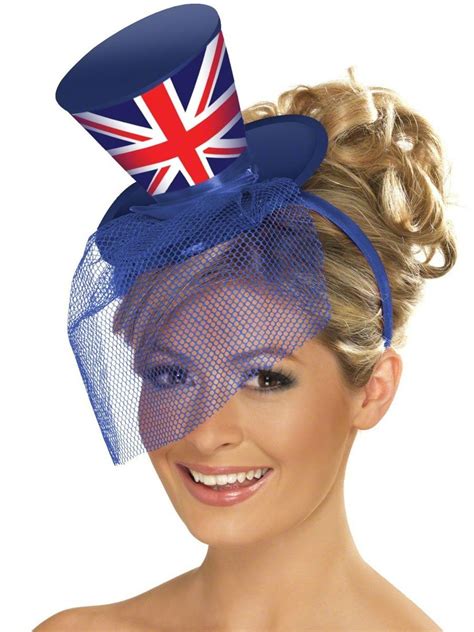 Fever Union Jack Mini Top Hat (27813) £6.50 #fancydress #diamond #jubilee Moulin Rouge Fancy ...