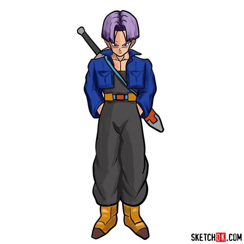 Trunks Sword Coloring Pages