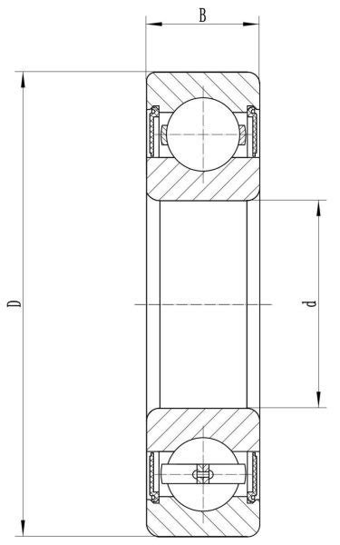 6004 2RS Single Row Deep Groove Ball Bearings- Yuanhe