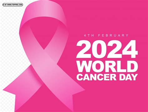 Free download | HD PNG 2024 world cancer day pink card design png - Image ID 488732 | TOPpng