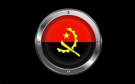 Premium Vector | Angola flag in 3d vector