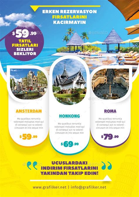 Travel Tours Bundle Templates | Travel poster design, Travel brochure ...