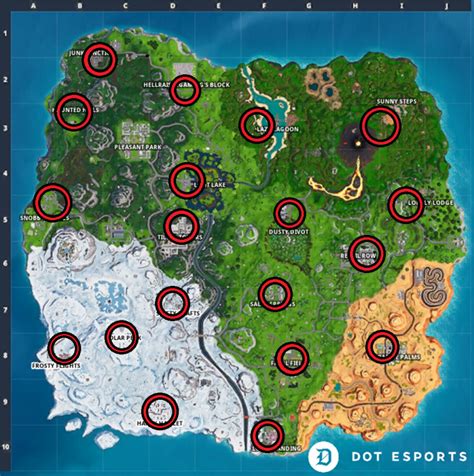 Fortnite: Reboot Van Locations (Season 8) - Dot Esports