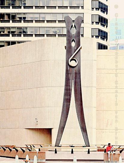 Claes Oldenburg Sculpture Clothespin 1976 Is Best Described as