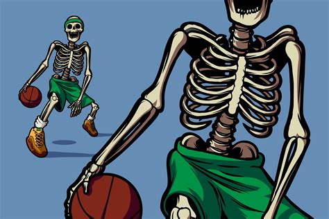 Skeleton Basketball | Sports Illustrations ~ Creative Market