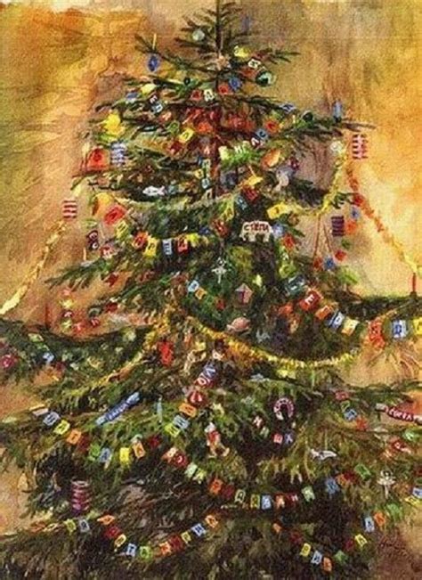 Christmas Tree in painting - Russian culture