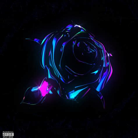 Neon Rose Facebook Covers