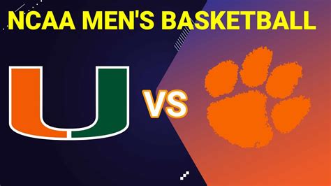 Miami vs Clemson | 2023 NCAA MEN'S BASKETBALL LIVE SCORE - Win Big Sports