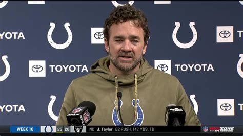 Indianapolis Colts head coach Jeff Saturday praises team effort following first victory as Colts ...