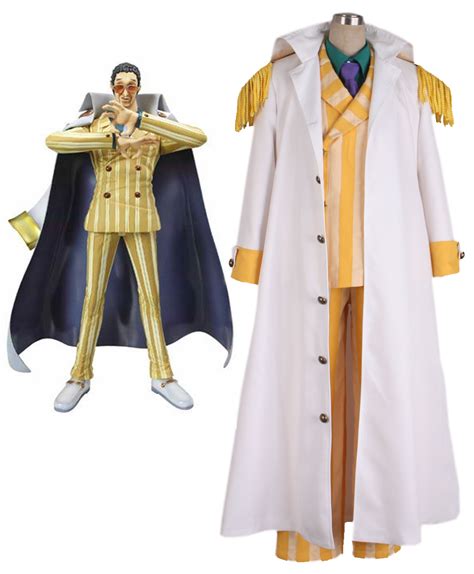 One piece Kprusoian Yellow Monkey Navy Admiral Uniform Cosplay Costume | cosercosplay.com