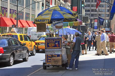 New York City hot dog stand - MetroScenes.com - New York City - June 2010 - City Skyline and ...