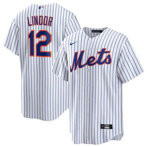 Men's New York Mets #12 Francisco Lindor White Cool Base Stitched Jersey [Mets-MLB-eigs254 ...