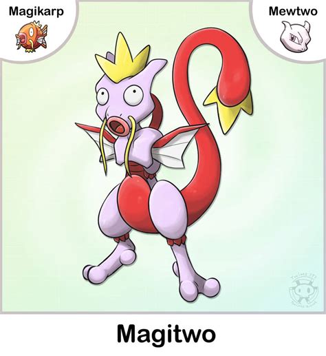 Magikarp + Mewtwo Fusion by Twime777 on DeviantArt