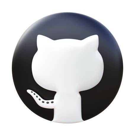 3D Github 徽标 PNG, SVG