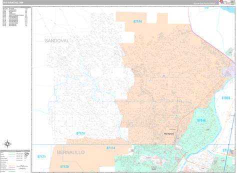 Rio Rancho New Mexico Wall Map (Premium Style) by MarketMAPS - MapSales