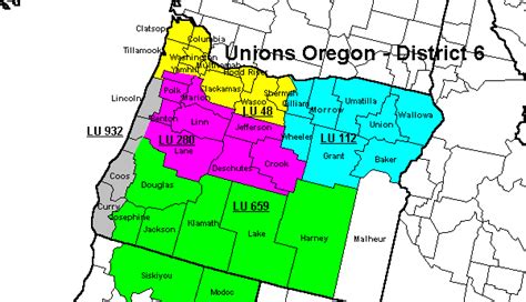 Map Oregon Congressional Districts - Map Of Counties Around London