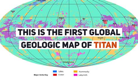 Titan Moon Surface Map