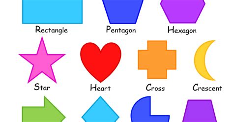 From my heart: Shapes Printable